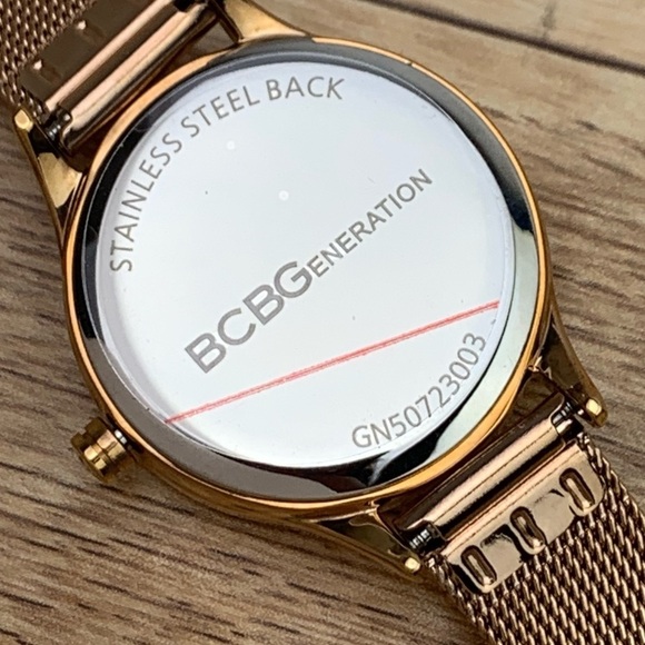 BCBGeneration Rose Gold Mesh Watch - Picture 7 of 8